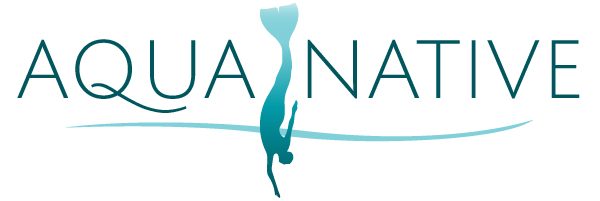 aqua-native mermaiding logo